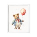 Tablou decorativ Ursul și baloanul, Little Amy