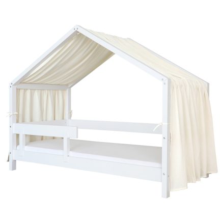 Baldachin Muselină pentru pat tip căsuță, Little Amy, Crem
