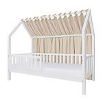 Baldachin Lateral din Muselină pentru pat tip căsuță, Little Amy, Bej