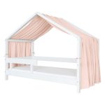 Baldachin Muselină pentru pat tip căsuță, Little Amy, Somon
