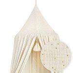 Baldachin Rotund din Muselină, Little Amy, Ø 50 cm, H 250 cm, Gold Princess