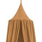 Baldachin Rotund din Muselină, Little Amy, Ø 50 cm, H 250 cm, Camel