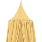 Baldachin Rotund din Muselină, Little Amy, Ø 50 cm, H 250 cm, Galben