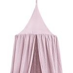 Baldachin Rotund din Muselină, Little Amy, Ø 50 cm, H 250 cm, Mov deschis
