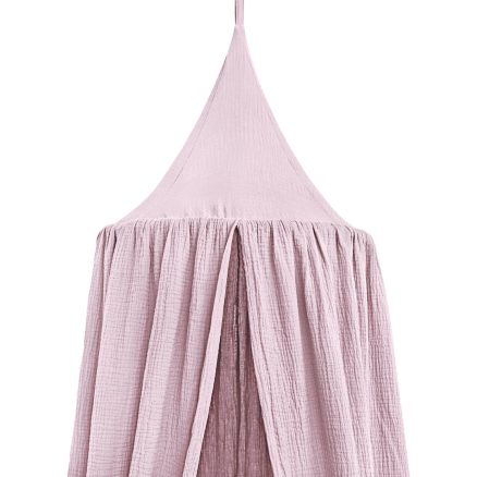 Baldachin Rotund din Muselină, Little Amy, Ø 50 cm, H 250 cm, Mov deschis