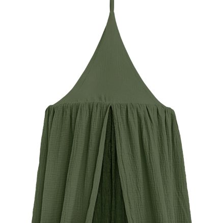 Baldachin Rotund din Muselină, Little Amy, Ø 50 cm, H 250 cm, Verde