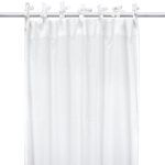 Draperie albă din muselină organică – 1 bucată, Little Amy, 125 x 240 cm