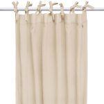 Draperie din muselină organică, Little Amy, Bej, 125 x 240 cm, 1 bucată