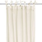 Draperie din muselină organică, Little Amy, Crem, 125 x 240 cm, 1 bucată