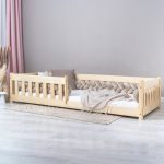 Pat copii Montessori cu balustradă, Little Amy, Charlie