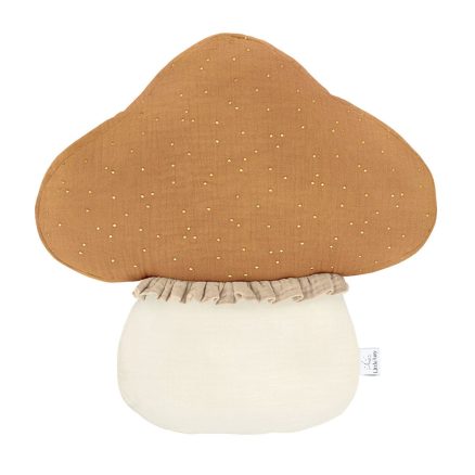 Pernă decorativă 35 cm, Ciupercă, Little Amy, Camel și Crem