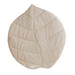 Saltea de joacă din cafifea, "Leaf", Little Amy, Bej, 110 x 120 cm