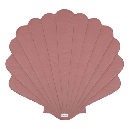 Saltea de joacă din cafifea, "Seashell", Little Amy, Roz Pudrat, 115 x 110 cm