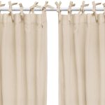Set Draperii din muselină organică, Little Amy, Bej, 125 x 240 cm, 2 bucăți