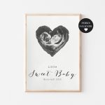 Tablou Ecograf Personalizabil "Sweet Baby", Little Amy