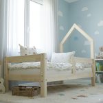 Pat copii căsuță montessori, Little Amy, Mossy - bare orizontale
